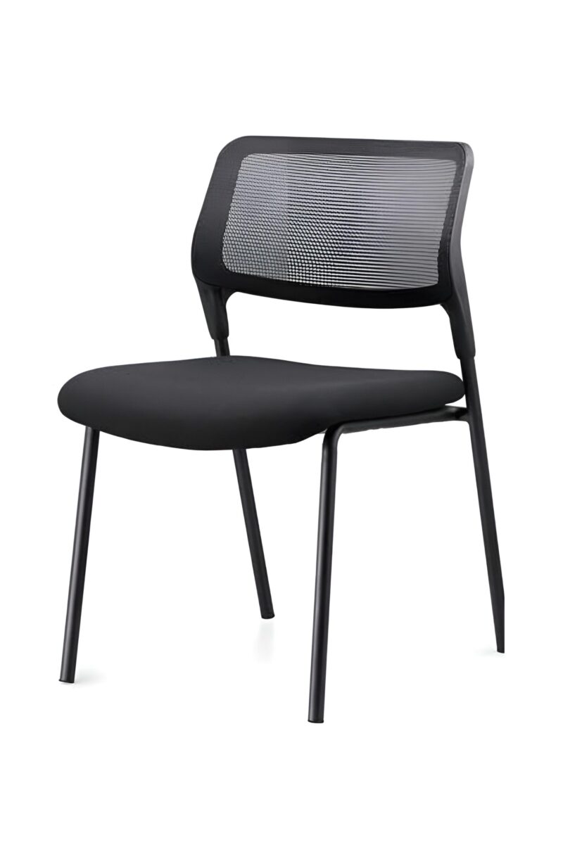 Bello Tetra Footer Visitor Chair - Mesh Back - Cushion Seating - Steel Footing