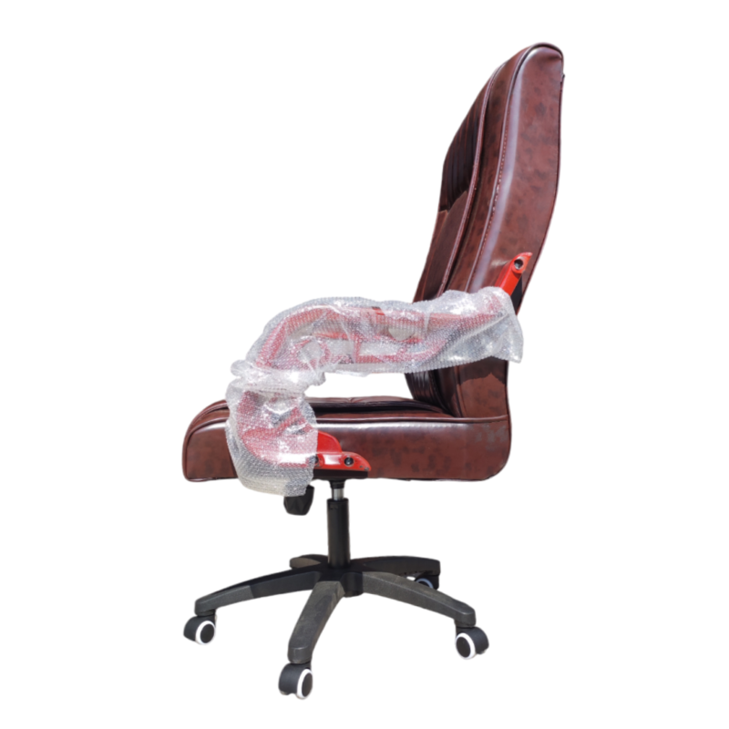 Bars Manager Executive Chair - Double-layer Rexine Cushion Seating -  Lumbar Back Support - 360 Degree Rotation - Padded Armrests - Wheel Foundation - Height Adjustment Feature - Image 2