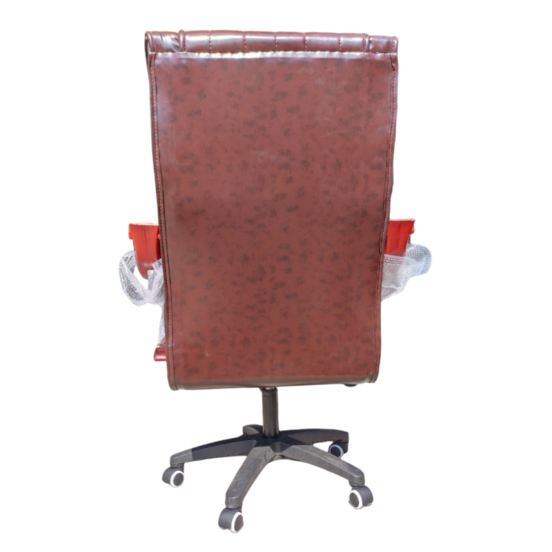 Bars Manager Executive Chair - Double-layer Rexine Cushion Seating -  Lumbar Back Support - 360 Degree Rotation - Padded Armrests - Wheel Foundation - Height Adjustment Feature - Image 3