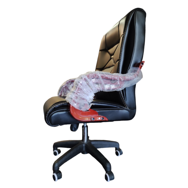 Black Horse Manager Executive Chair – Double-layer Rexine Cushion Seating – Lumbar Back Support – 360 Degree Rotation – Padded Armrests – Wheel Foundation – Height Adjustment Feature (1)