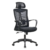 Black Pearl Manager Ergonomic Chair – High Back Mesh Build With Adjustable Headrest- Adjustable Armrests – Lumbar Back Support – Height Adjustment – 360 Degree Rotation – Imported