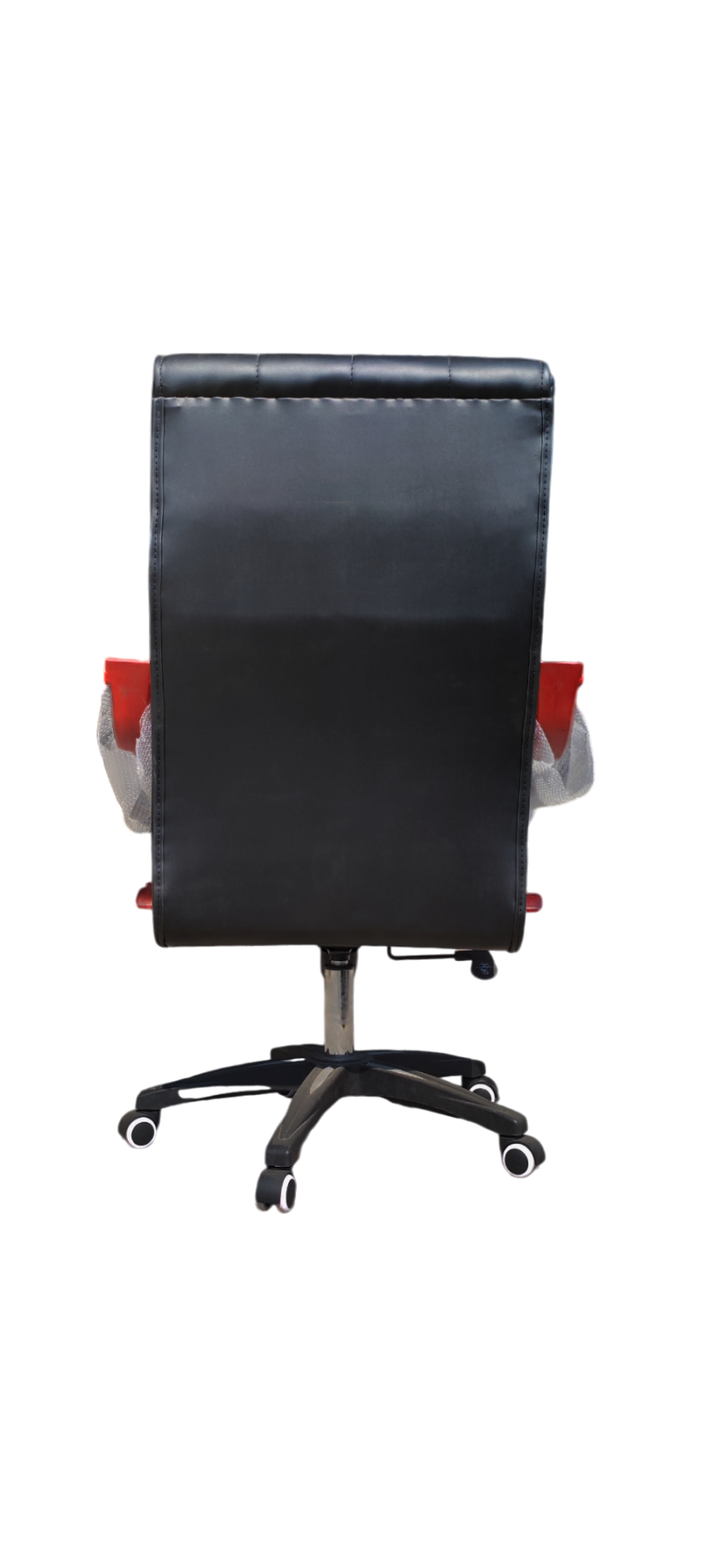 Chocobar Manager Executive Chair - Double-layer Rexine Cushion Seating -  Lumbar Back Support - 360 Degree Rotation - Padded Armrests - Wheel Foundation - Height Adjustment Feature - Image 3