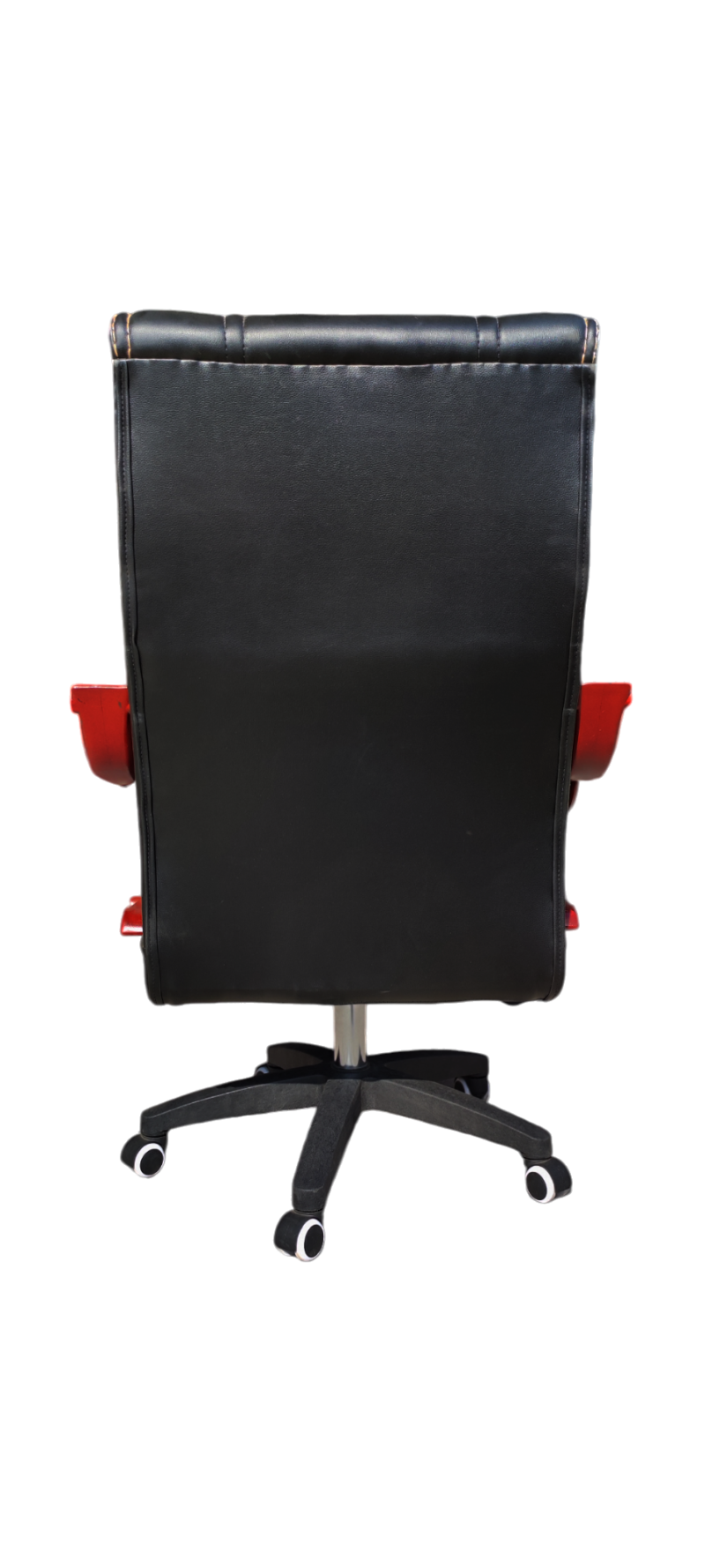 Cresent Manager Executive Chair - Double-layer Rexine Cushion Seating -  Lumbar Back Support - 360 Degree Rotation - Padded Armrests - Wheel Foundation - Height Adjustment Feature - Image 3