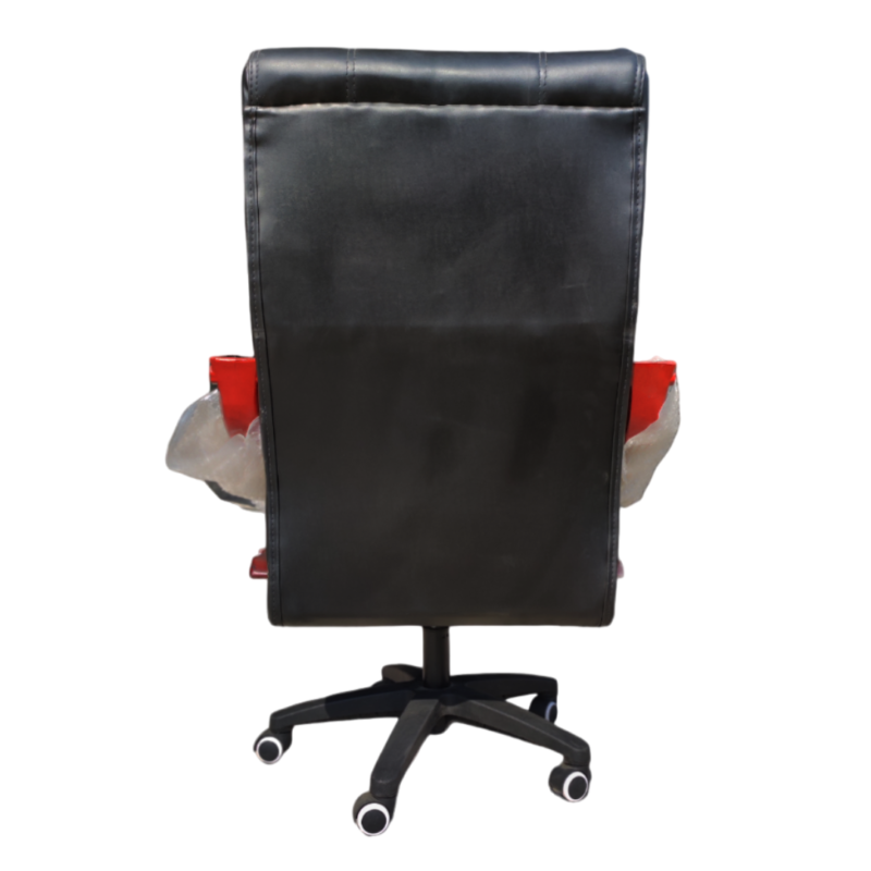 Fluffee Manager Executive Chair - Double-layer Rexine Cushion Seating -  Lumbar Back Support - 360 Degree Rotation - Padded Armrests - Wheel Foundation - Height Adjustment Feature - Image 3