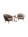 Latte Single Seat Sofa Pair