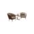 Latte Single Seat Sofa Pair