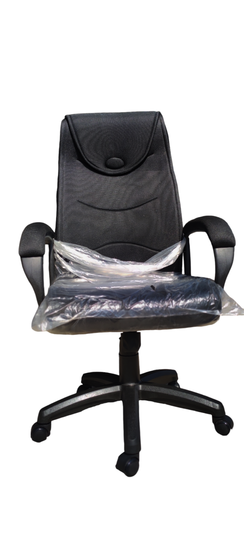 Mark-6 Manager Ergonomic Chair - High Back Mesh Build With Embedded Headrest- Fix Cushioned Armrests - Embedded Lumbar Back Support - Height Adjustment - 360 Degree Rotation - 1 Year Wa (3)