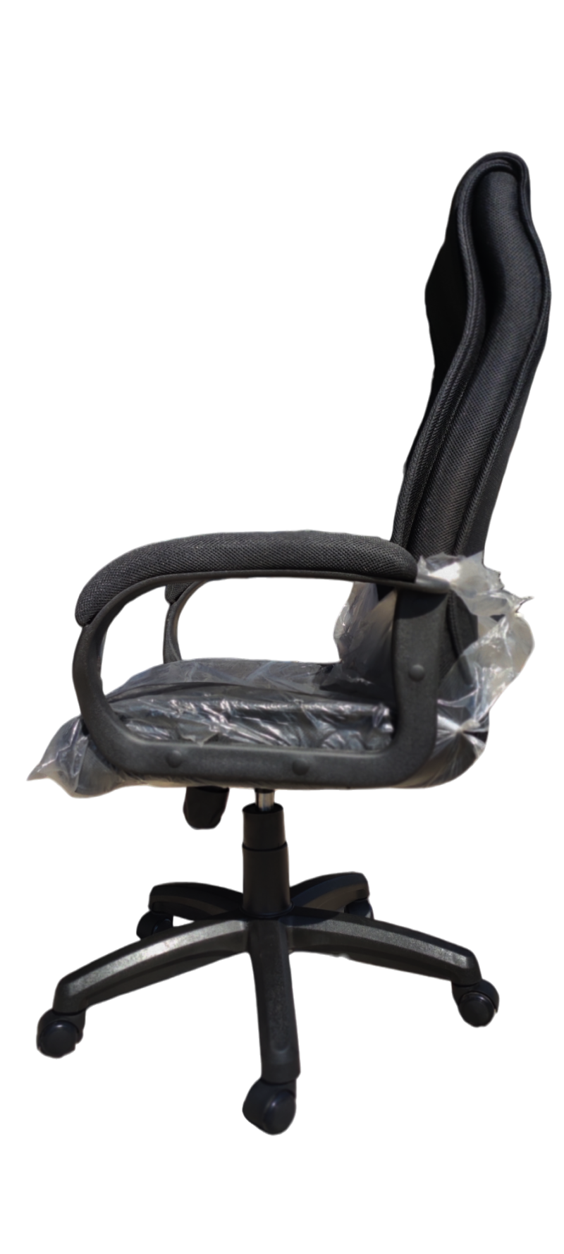 Mark-6 Manager Ergonomic Chair  - High Back Mesh Build With Embedded Headrest- Fix Cushioned Armrests - Embedded Lumbar Back Support - Height Adjustment - 360 Degree Rotation - 1 Year Wa - Image 4