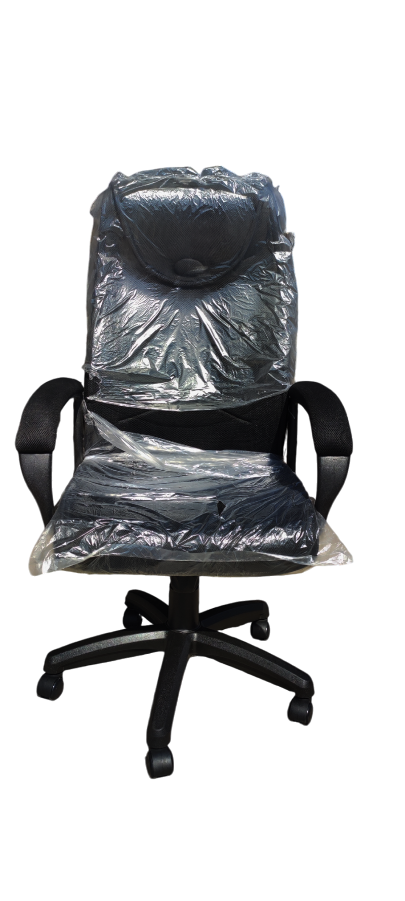 Mark-6 Manager Ergonomic Chair  - High Back Mesh Build With Embedded Headrest- Fix Cushioned Armrests - Embedded Lumbar Back Support - Height Adjustment - 360 Degree Rotation - 1 Year Wa - Image 2