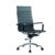 Panini Manager Ergonomic Chair - High Back Rexine Build - Fix Padded Armrests - Lumbar Back Support - Steel Chrome Footer - Height Adjustment - Chromium Back Support - Imported