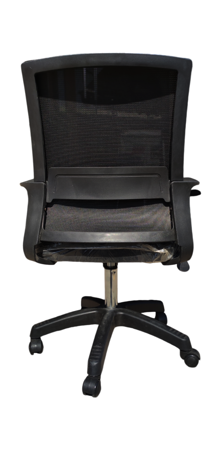 Quadro Ergonomic Chair  - Wide High Quality  Mesh Build - Fix Armrests - Lumbar Back Support - Height Adjustment - 360 Degree Rotation - Imported - Image 3