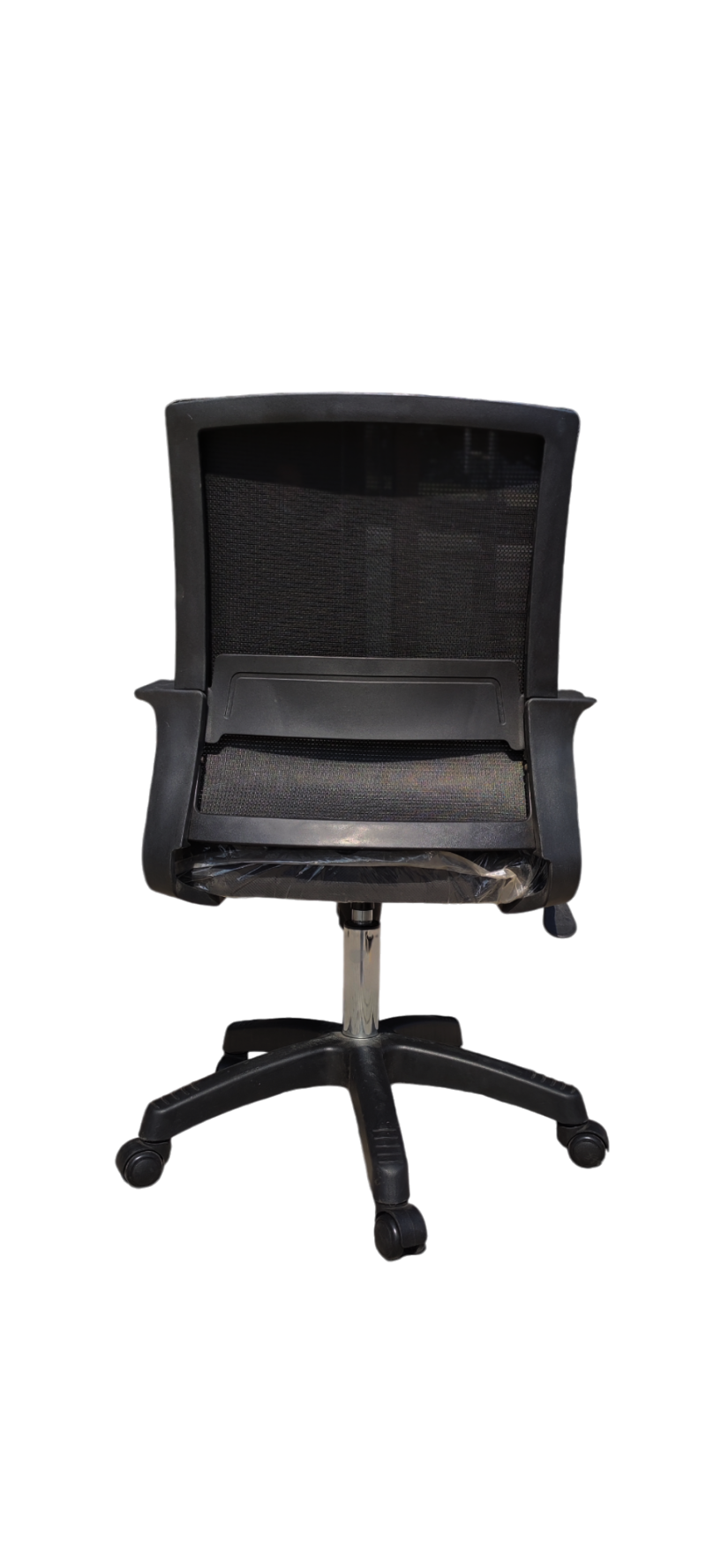 Quadro Ergonomic Chair  - Wide High Quality  Mesh Build - Fix Armrests - Lumbar Back Support - Height Adjustment - 360 Degree Rotation - Imported - Image 4