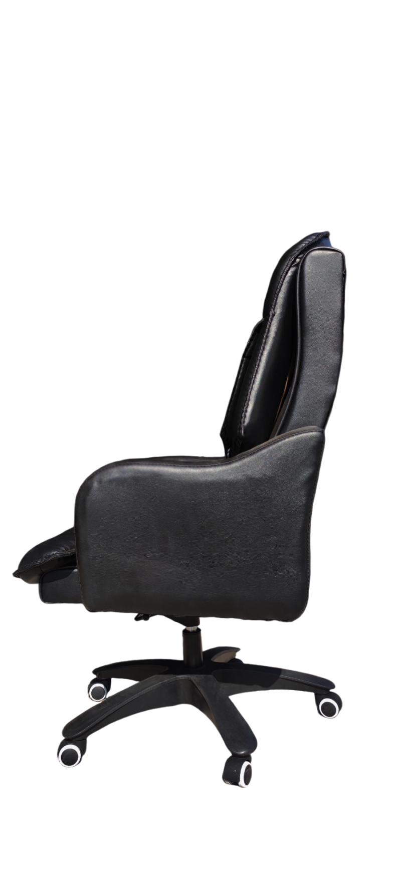 Seth Saab Ceo Executive Chair - Triple-layer Rexine Cushion Seating -  Lumbar Back Support - 360 Degree Rotation - Padded Armrests - Wheel Foundation - Height Adjustment Featu - Image 3