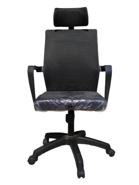 Sigma Ergonomic Manager Chair – Wide High Back Mesh Build – Adjustable Headrest – Fix Armrests – Lumbar Back Support – Height Adjustment – 360 Degree Rotation – Imported (3)