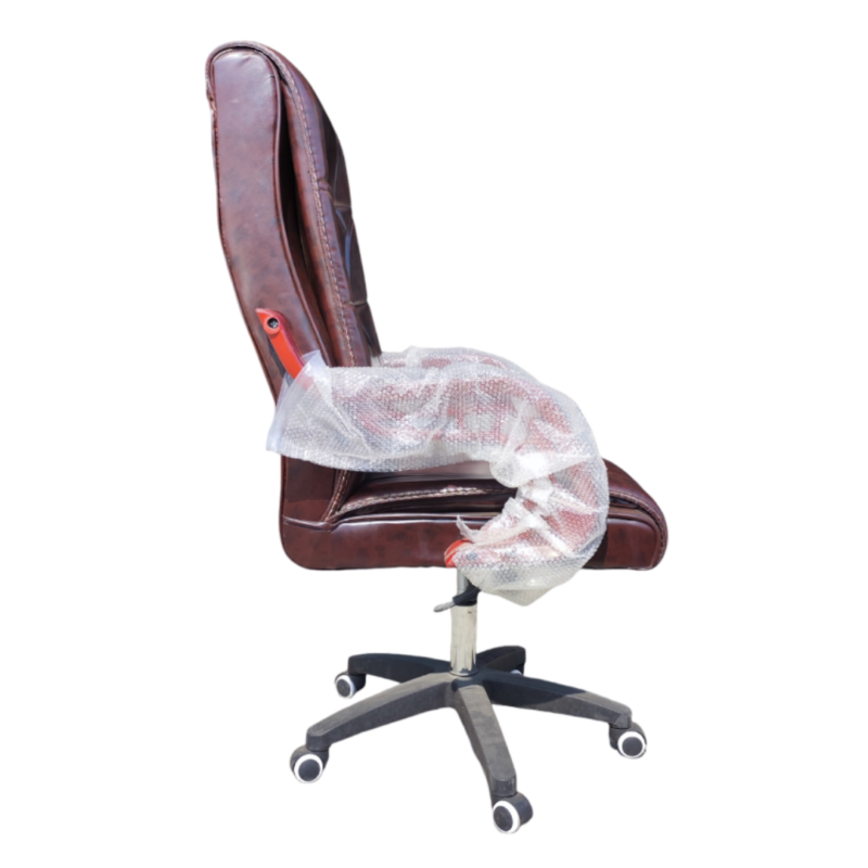 Smoothon Manager Executive Chair - Double-layer Rexine Cushion Seating -  Lumbar Back Support - 360 Degree Rotation - Padded Armrests - Wheel Foundation - Height Adjustment Feature - Image 2