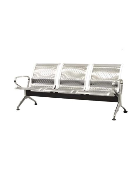 Steelix Three Seater Stainless Steel Visitor Bench