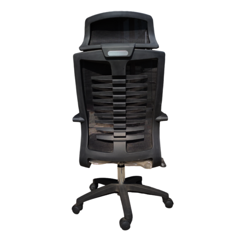 T-rex Ergonomic Manager Chair - Wide High Back Mesh Build - Adjustable Headrest - Fix Armrests - Lumbar Back Support - Height Adjustment - 360 Degree Rotation - Imported2