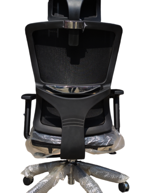 Top-g Director Ergonomic Chair - High Back Mesh Build - Adjustable Armrests - Special Lumbar Back Support - Steel Chrome Footer - Height Adjustment - Adjustable Headrests - Imported (1)