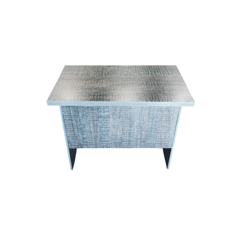 Grey Matter Solo Office Table / Study Table - Single Shade Skin - Three Lockable Drawers - Simplistic Design - Image 3