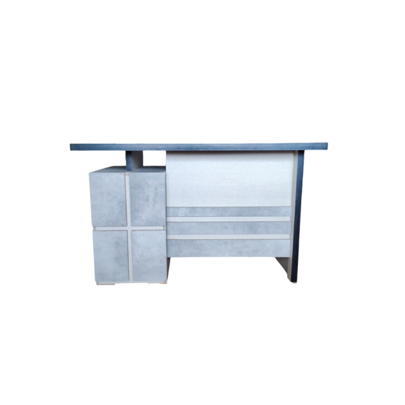 Mountain Mist Office Table – Dual Shade – Three Lockable Drawers – Three Sizes Available – PVC Piping – Matte Sheet - Image 4