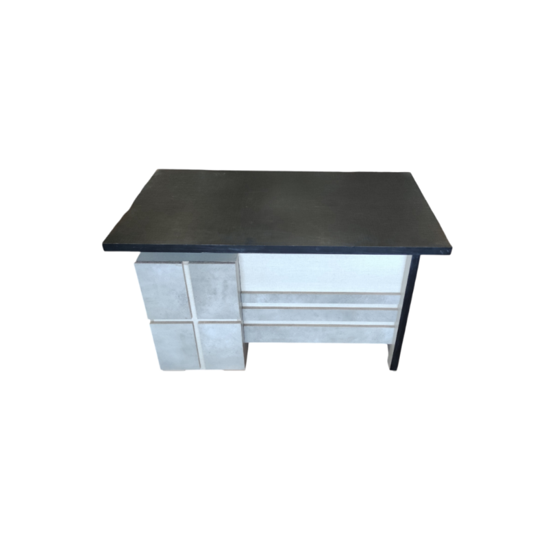 Mountain Mist Office Table – Dual Shade – Three Lockable Drawers – Three Sizes Available – PVC Piping – Matte Sheet - Image 2