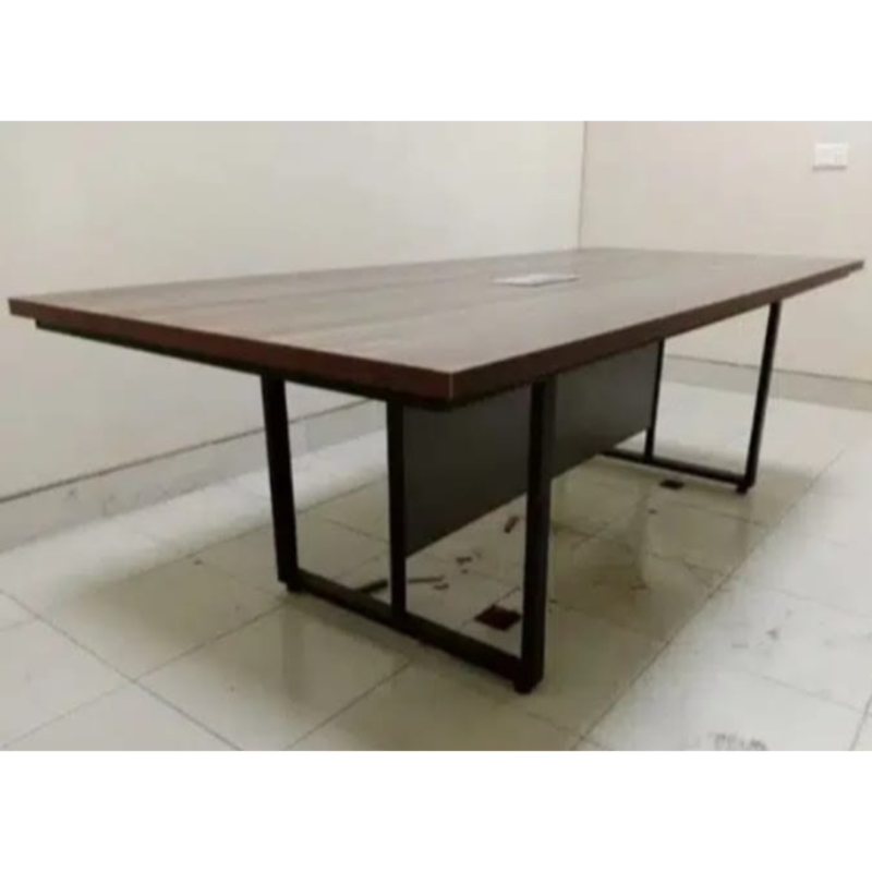 Iron Toast 6 Seater Stretched Edge Conference Table With Fibre Cable Ports - 18 Guage Metal Foundation - Lower Dividers - Image 2