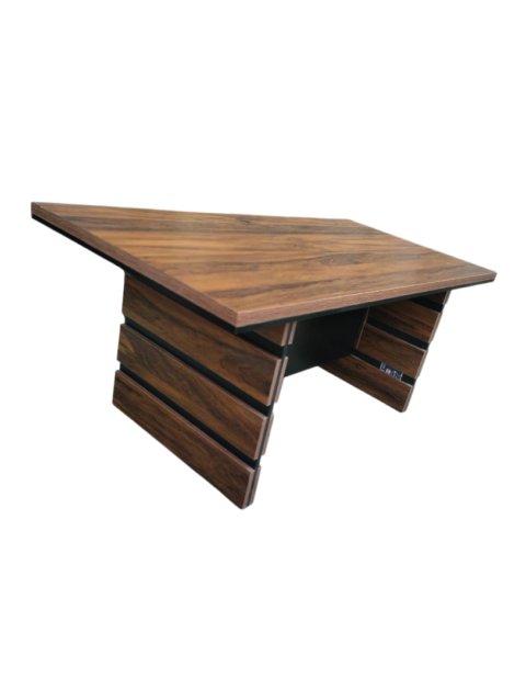 Coffee Cake Office Table - Modernistic Wooden Build - Three Sizes Available