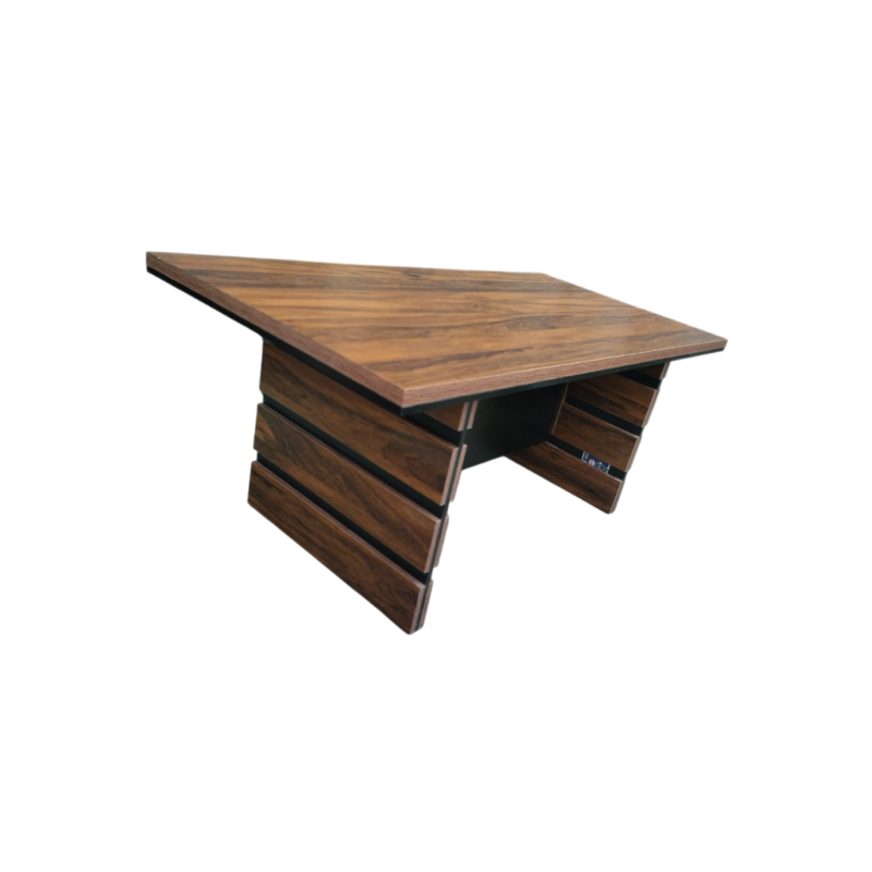 Coffee Cake Office Table - Modernistic Wooden Build - Three Sizes Available