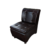 Dark Chocolate Single Seat Sofa - Rexine Cushion Back And Seating - Tetra Footer - Light Weight Portable