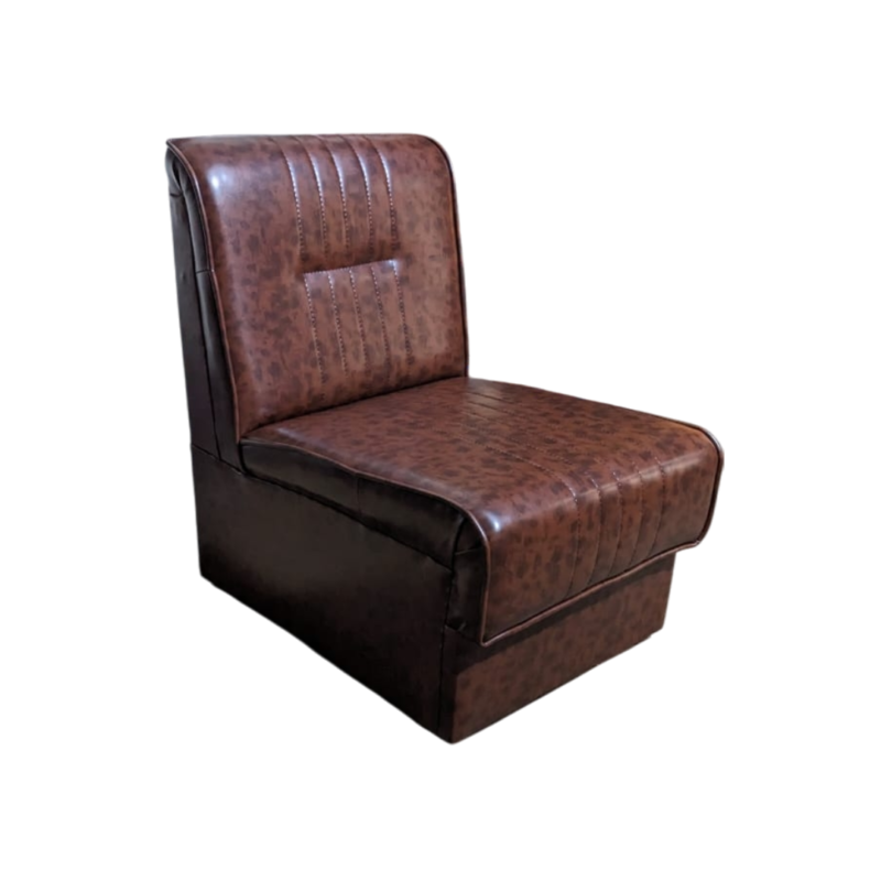 Gulab Jamun Single Seat Sofa - Rexine Cushion Back And Seating - Tetra Footer - Light Weight Portable