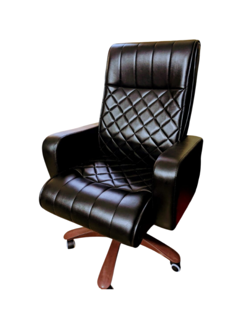 Mafia Ceo Executive Chair - Triple-layer Rexine Cushion Seating - Lumbar Back Support - 360 Degree Rotation - Padded Armrests - Wheel Foundation - Height Adjustment Featu