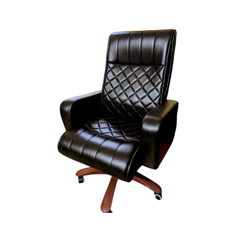 Mafia Ceo Executive Chair - Triple-layer Rexine Cushion Seating - Lumbar Back Support - 360 Degree Rotation - Padded Armrests - Wheel Foundation - Height Adjustment Featu