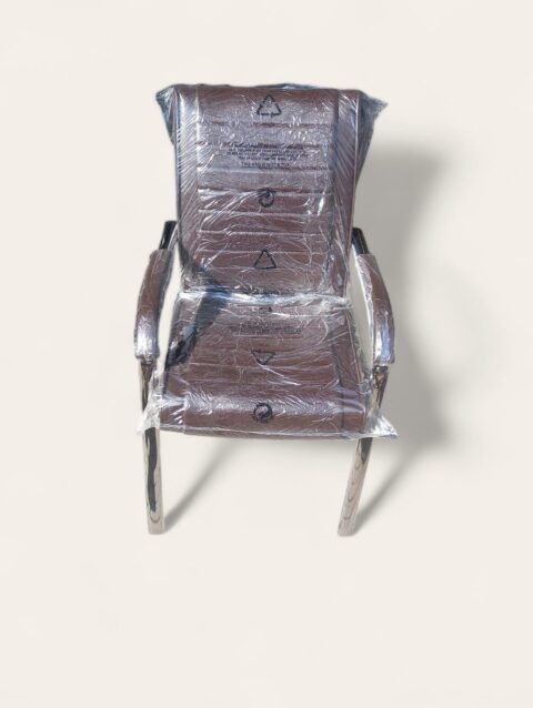 Cocomo Tetra Footer Metal Visitor Chair - Rexine Skin - Cushion Back and Seat - Padded Armrests - Compact Design1